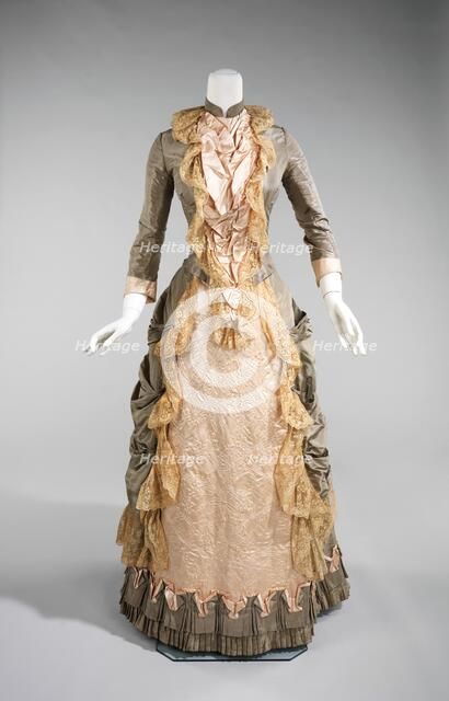 Dress, American, 1880. Creator: Unknown.