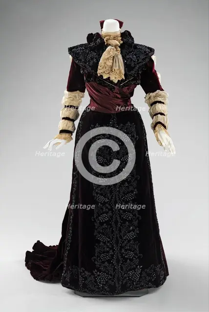 Dress, American, 1890. Creator: Unknown.