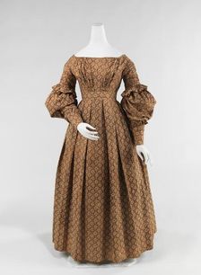 Dress, American, 1837-39. Creator: Unknown