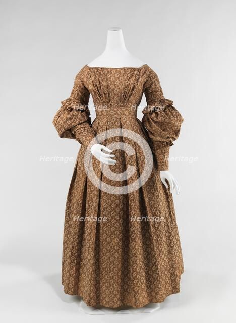 Dress, American, 1837-39. Creator: Unknown.