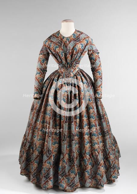 Dress, American, ca. 1843. Creator: Unknown.