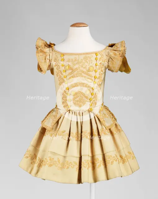 Dress, American, ca. 1855. Creator: Unknown.