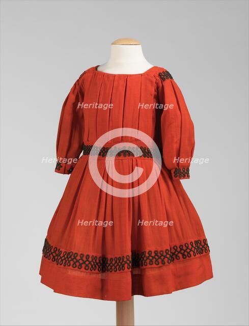 Dress, American, ca. 1865. Creator: Unknown.