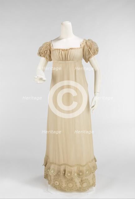 Dress, American, ca. 1810. Creator: Unknown.