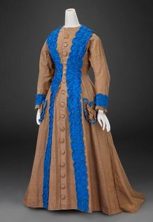 Dress, about 1870. Creator: Unknown