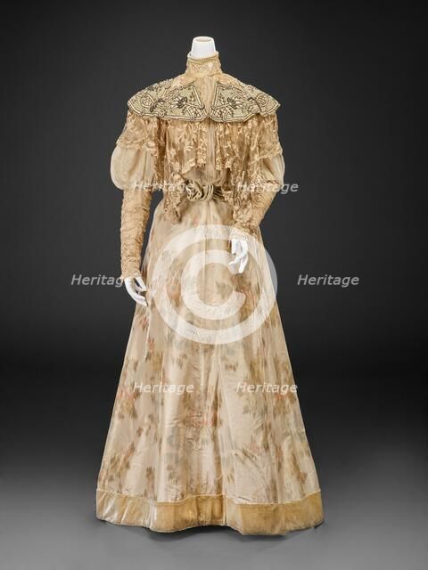 Dress (Bodice, Skirt), 1890s. Creator: Marshall Field & Company.