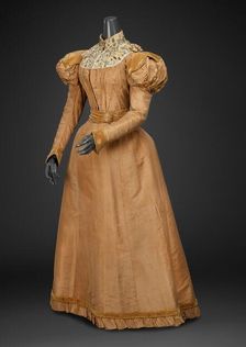 Dress (Bodice, Skirt), about 1892. Creator: Mme. De Latour