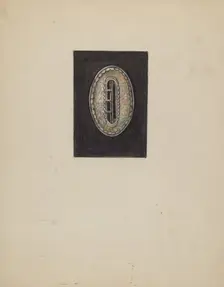 Dress Buckle, c. 1936. Creator: Bertha Semple