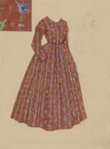 Dress, c. 1935. Creator: Julie C Brush