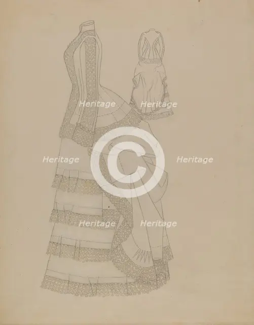 Dress, c. 1936. Creator: Catherine Fowler.