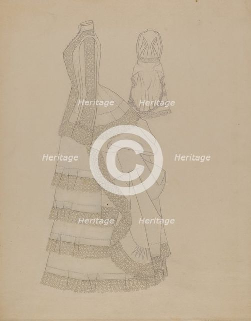 Dress, c. 1936. Creator: Catherine Fowler.