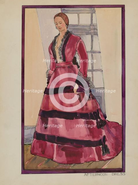 Dress, c. 1936. Creator: Arelia Arbo.