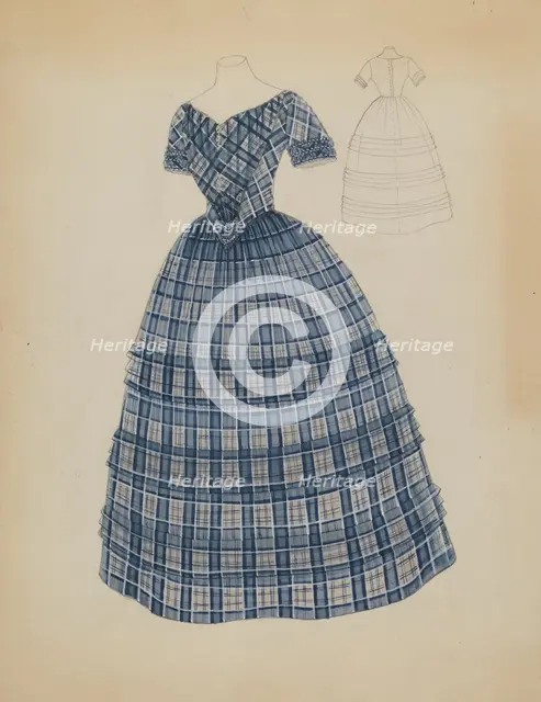 Dress, c. 1936. Creator: Bessie Forman.