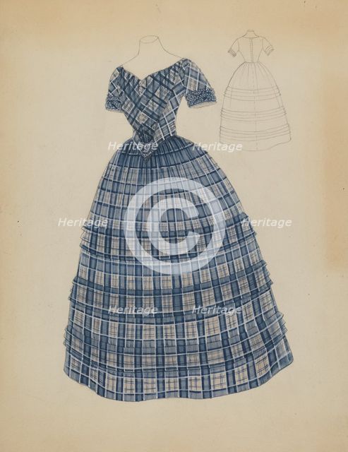 Dress, c. 1936. Creator: Bessie Forman.