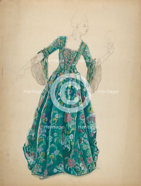 Dress, c. 1936. Creator: Gwyneth King.