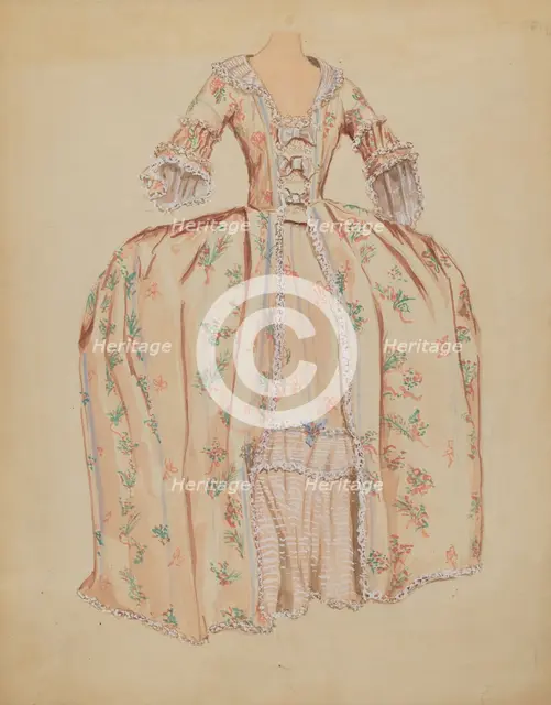Dress, c. 1936. Creator: Dorothy Gernon.