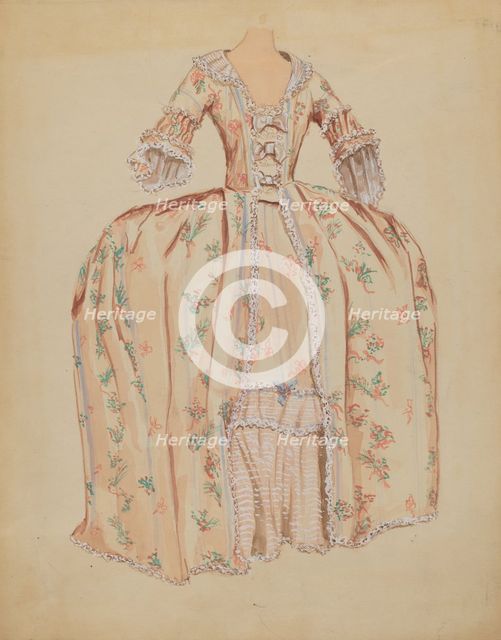 Dress, c. 1936. Creator: Dorothy Gernon.