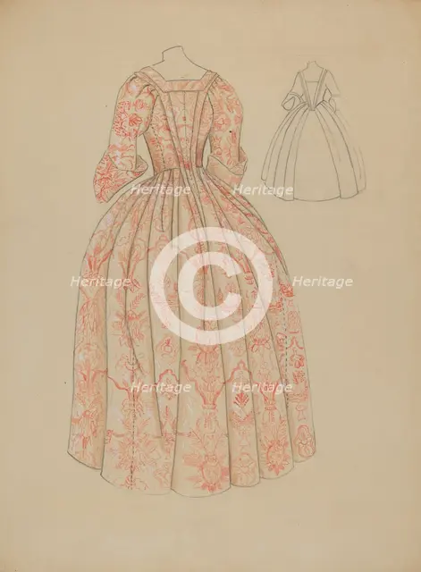 Dress, c. 1936. Creator: Dorothy Gernon.
