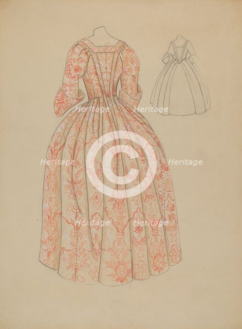 Dress, c. 1936. Creator: Dorothy Gernon.