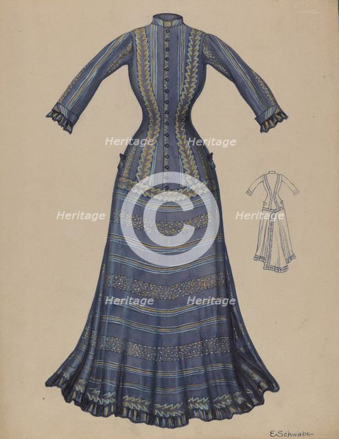 Dress, c. 1936. Creator: Erwin Schwabe.