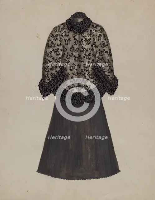 Dress, c. 1936. Creator: Evelyn Bailey.