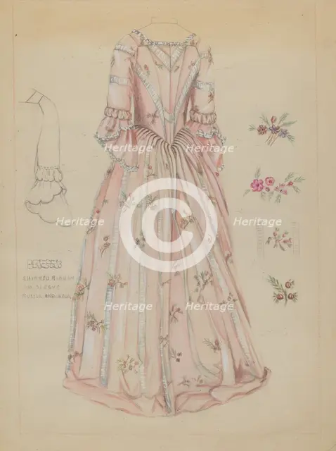 Dress, c. 1936. Creator: Fanchon Larzelere.