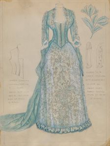 Dress, c. 1936. Creator: Fanchon Larzelere