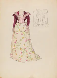 Dress, c. 1936. Creator: Jean Gordon