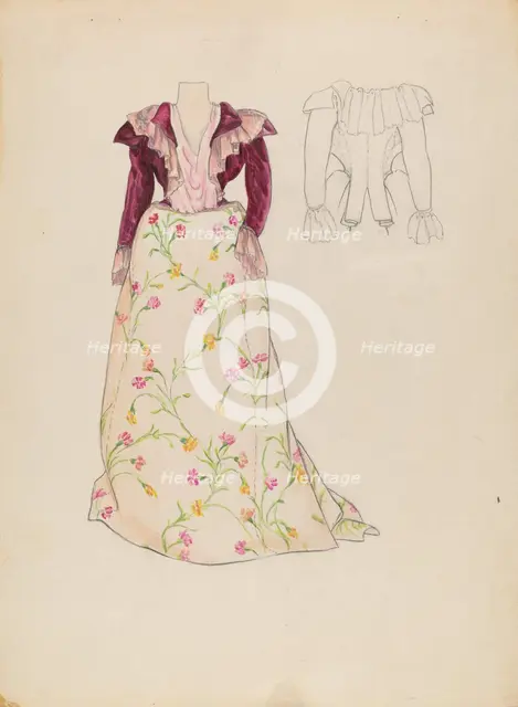 Dress, c. 1936. Creator: Jean Gordon.