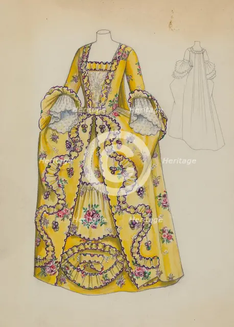 Dress, c. 1936. Creator: Jean Peszel.