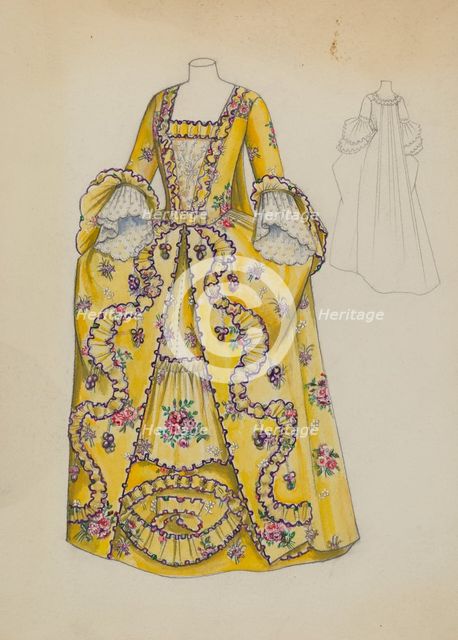 Dress, c. 1936. Creator: Jean Peszel.