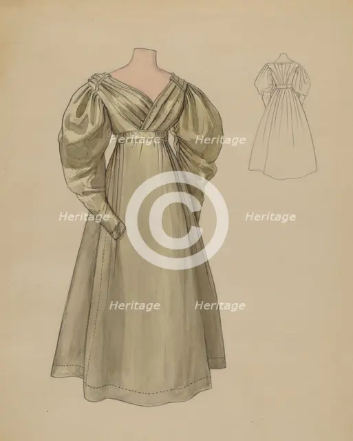 Dress, c. 1936. Creator: Jean Peszel.