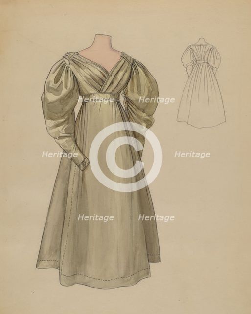 Dress, c. 1936. Creator: Jean Peszel.