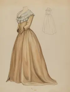 Dress, c. 1936. Creator: Jean Peszel