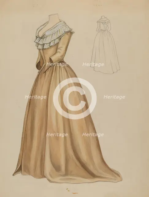 Dress, c. 1936. Creator: Jean Peszel.