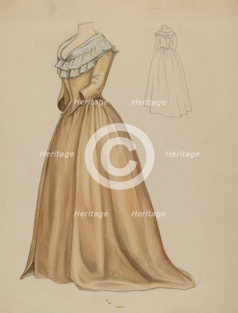 Dress, c. 1936. Creator: Jean Peszel.