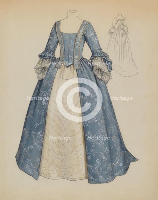 Dress, c. 1936. Creator: Jean Peszel.