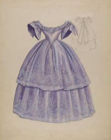 Dress, c. 1936. Creator: Jean Peszel