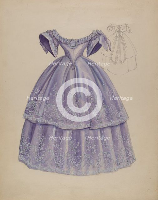 Dress, c. 1936. Creator: Jean Peszel.