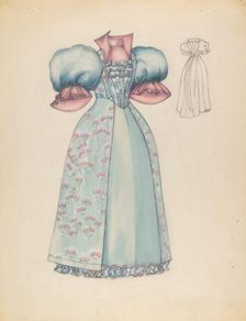 Dress, c. 1936. Creator: Jean Peszel
