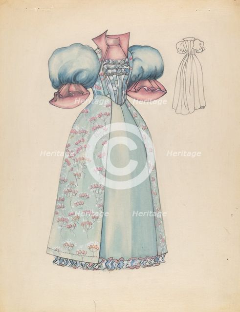 Dress, c. 1936. Creator: Jean Peszel.