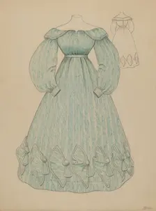 Dress, c. 1936. Creator: Jessie M. Benge