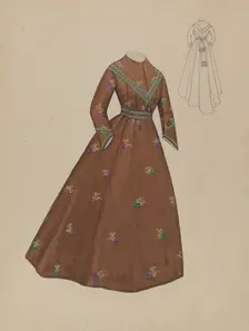 Dress, c. 1936. Creator: Jessie M. Benge