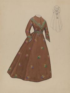 Dress, c. 1936. Creator: Jessie M. Benge