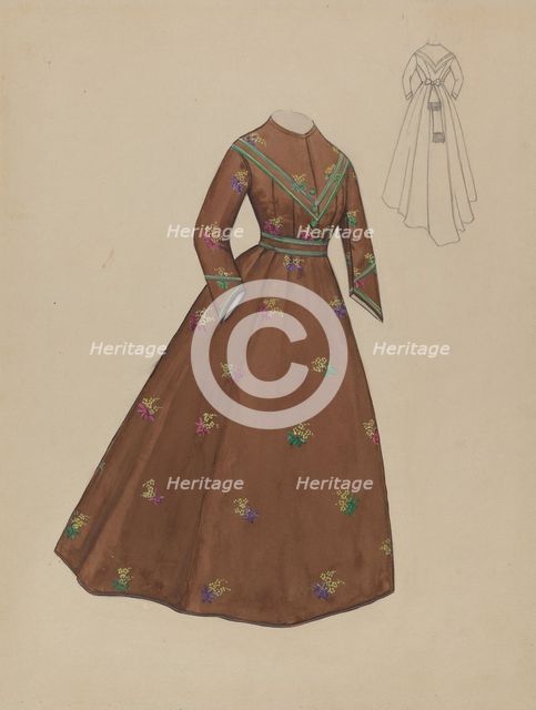 Dress, c. 1936. Creator: Jessie M. Benge.