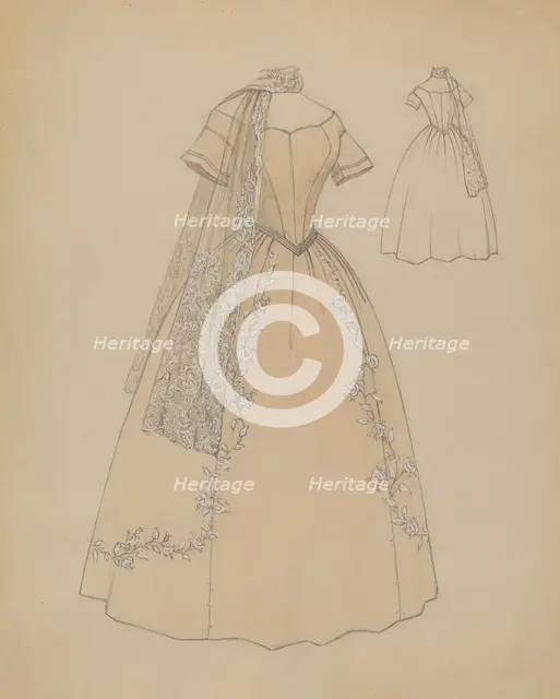 Dress, c. 1936. Creator: Jessie M. Benge.