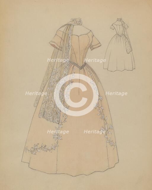 Dress, c. 1936. Creator: Jessie M. Benge.