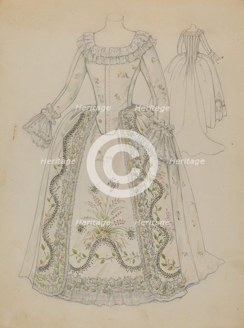 Dress, c. 1936. Creator: Jessie M. Benge.