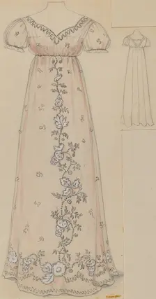 Dress, c. 1936. Creator: Jessie M. Benge