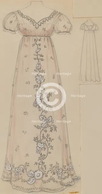 Dress, c. 1936. Creator: Jessie M. Benge.
